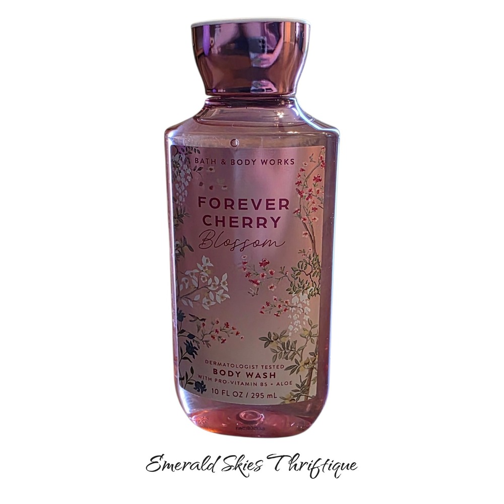 Bath & Body Works Forever Cherry Blossom Body Wash 10 Fl Oz New Aloe free ship